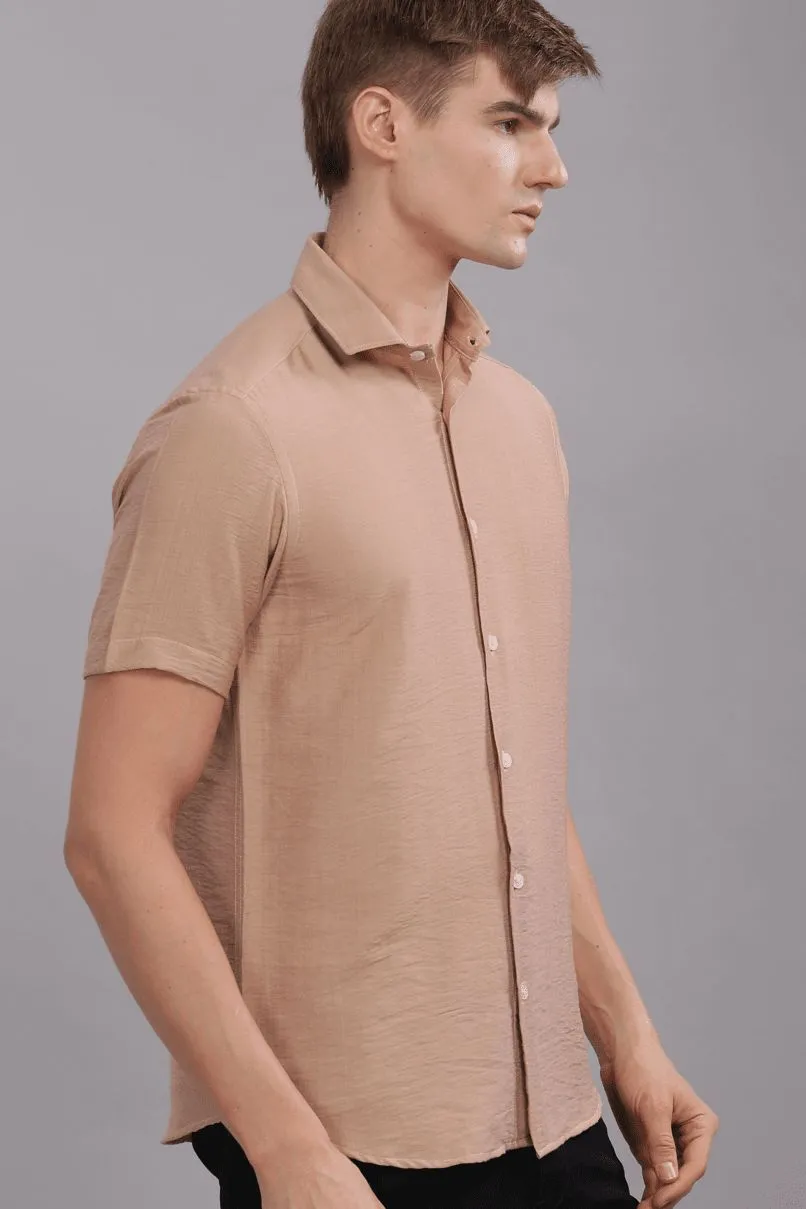 Peach Orange - Half Sleeve - Airlite Shirt