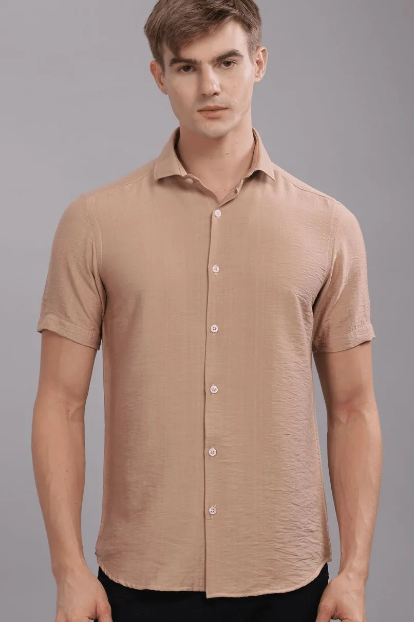 Peach Orange - Half Sleeve - Airlite Shirt