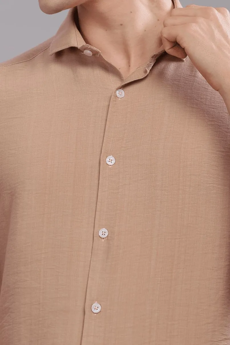 Peach Orange - Half Sleeve - Airlite Shirt