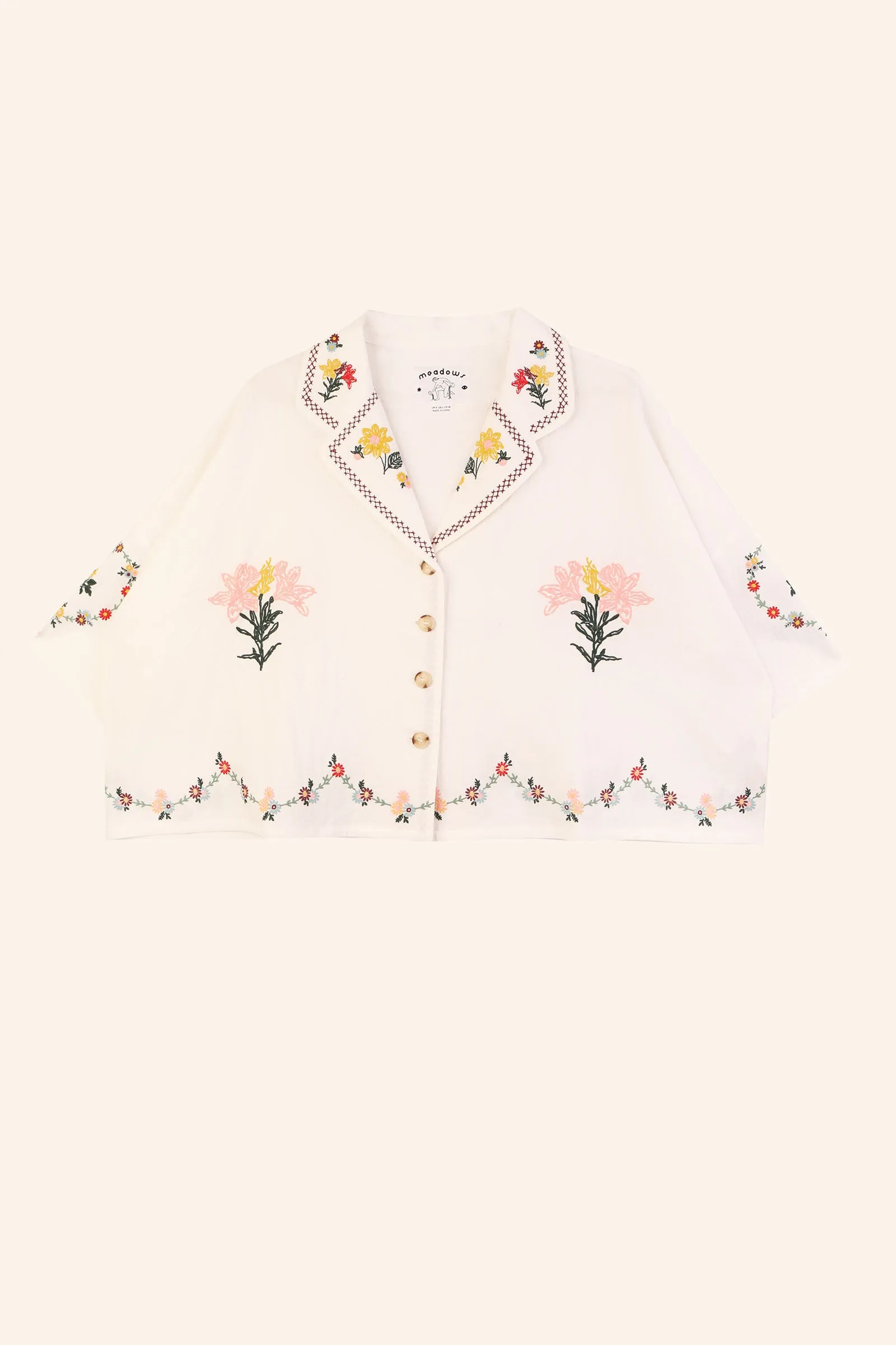 Penstemon Shirt Multi Embroidery