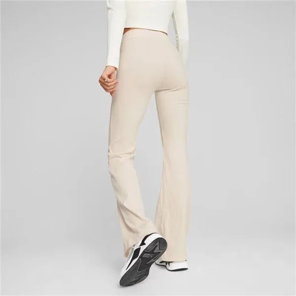 PUMA CLASSICS RIBBED FLARED PANTS