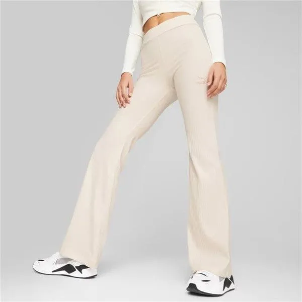 PUMA CLASSICS RIBBED FLARED PANTS