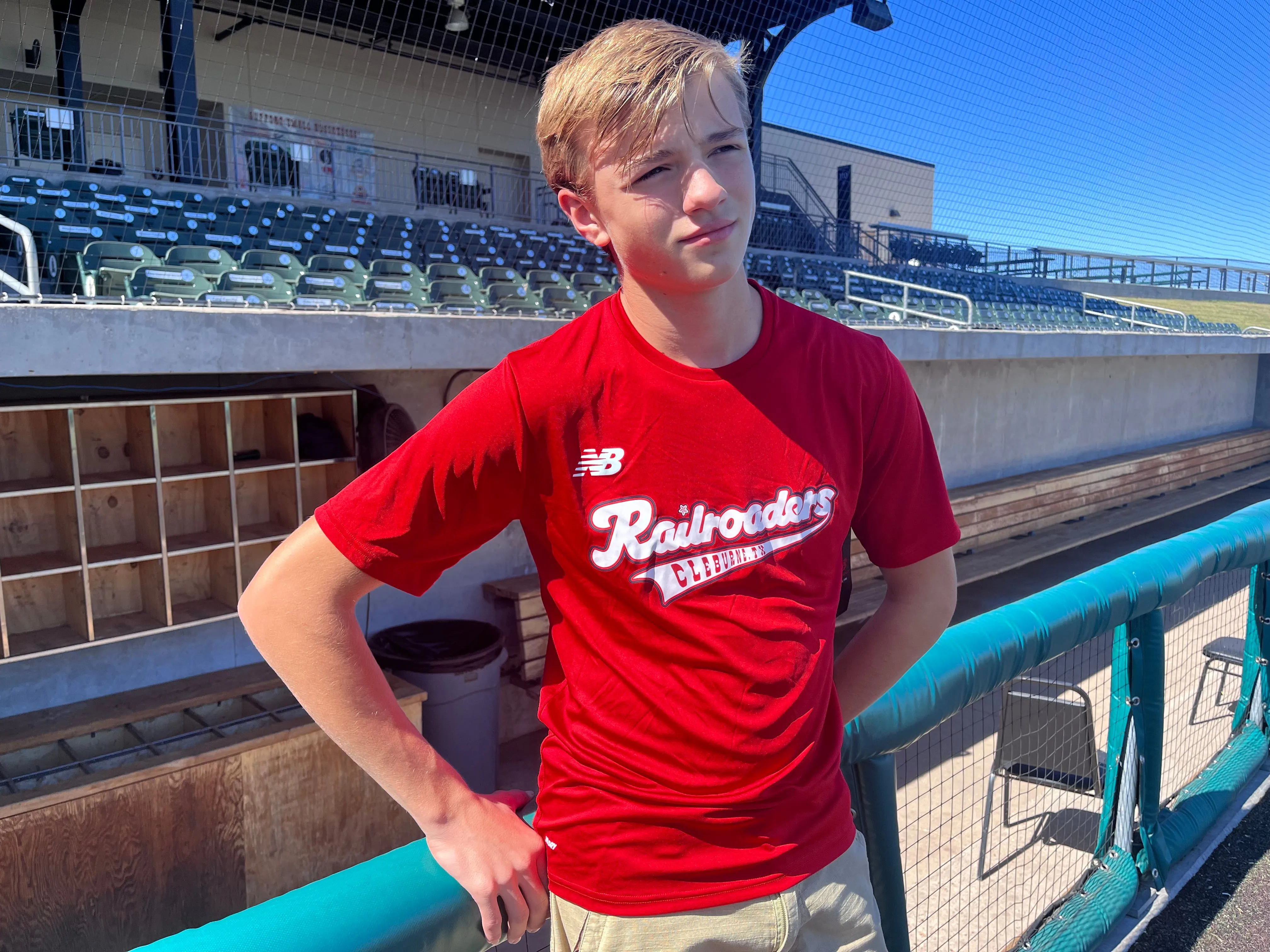 Red Railroaders Script Tee