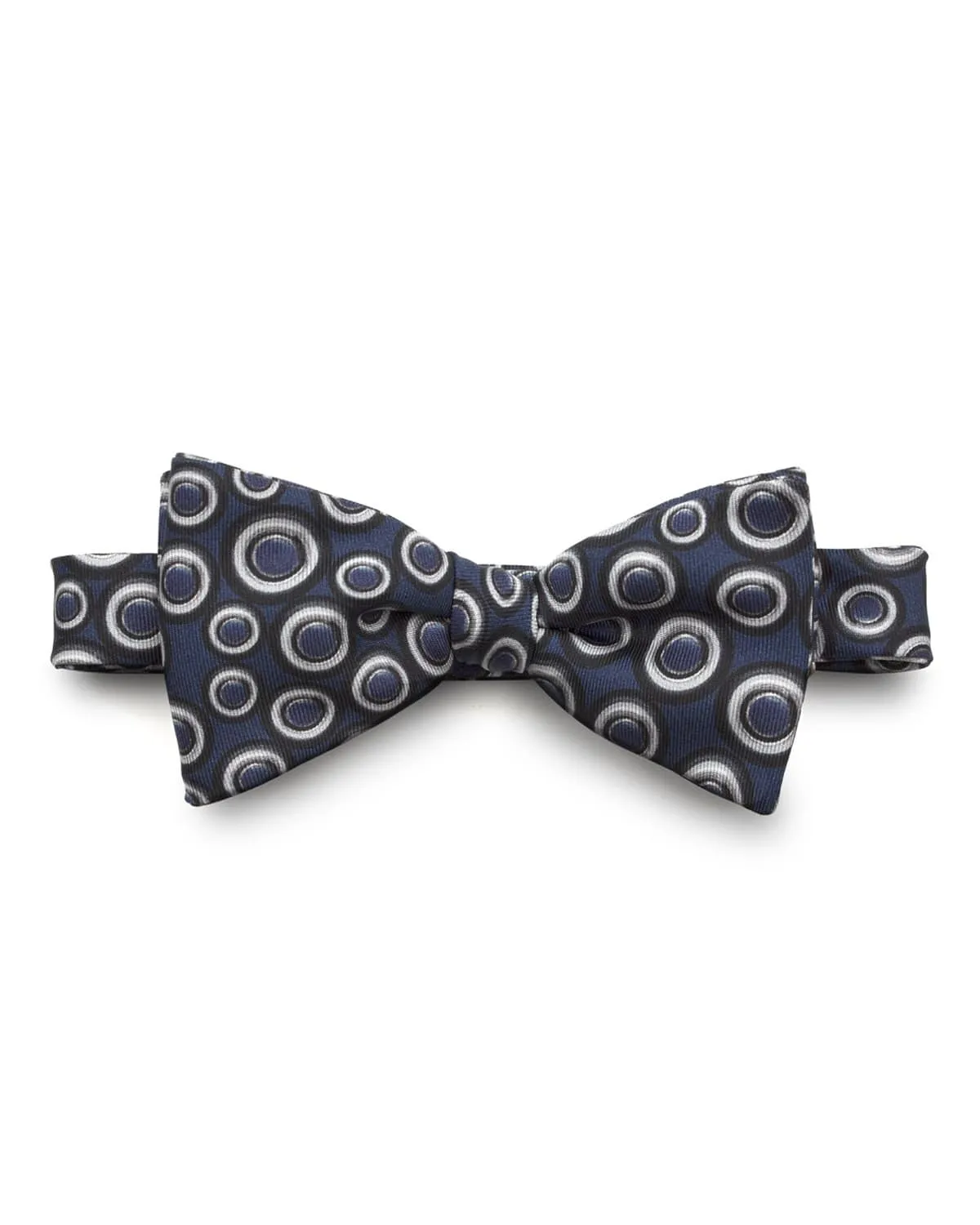 SIGNATURE WHEEL - Silk Bow Tie - Blue