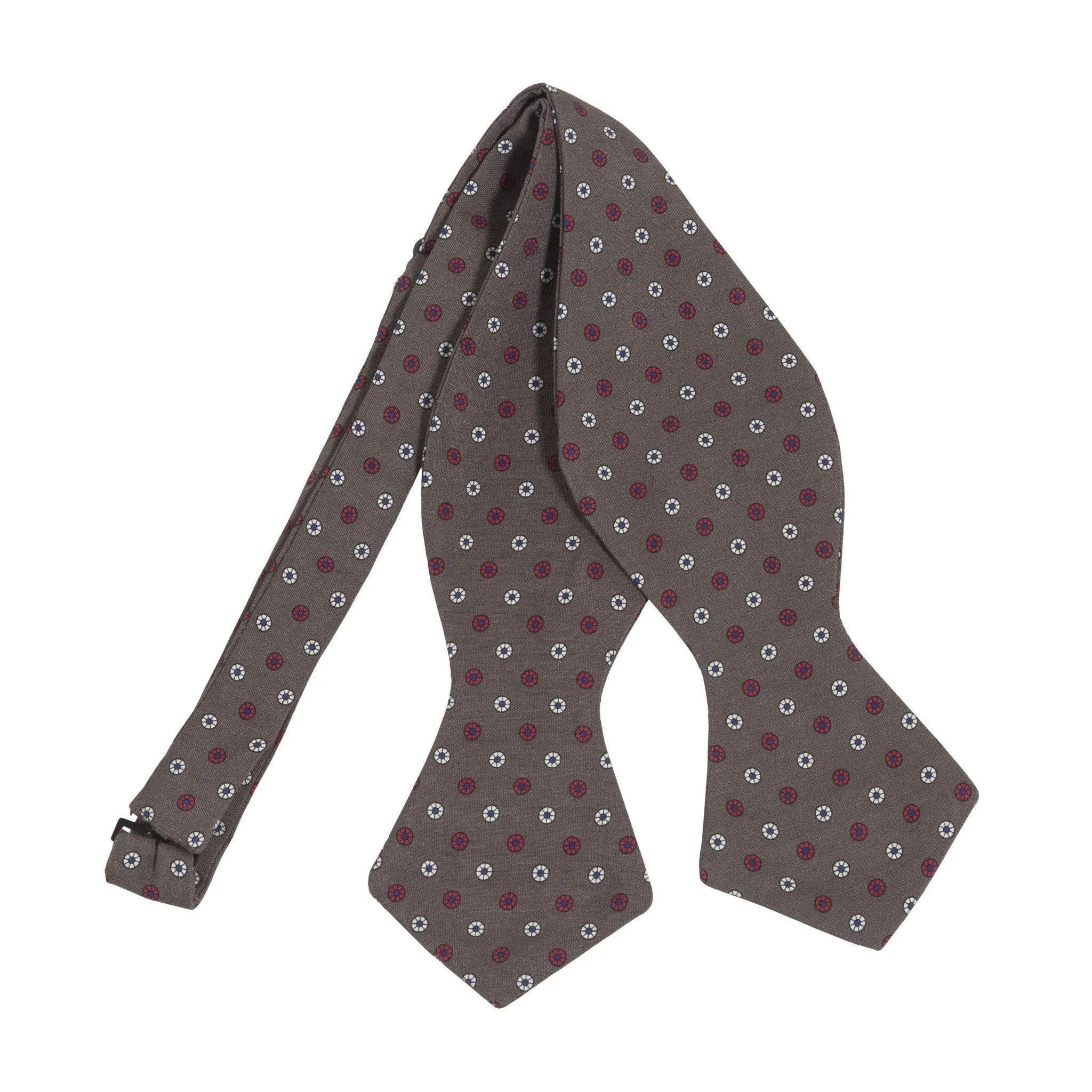 Silk Mini Wheel Print Bowtie