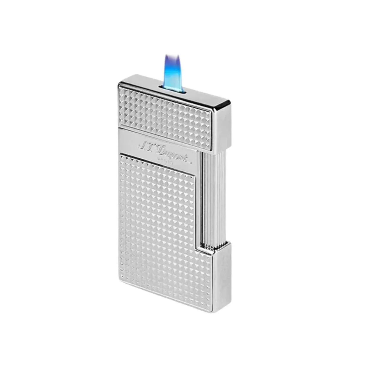 S.T. Dupont Slimmy Diamond-Point Silver Lighter