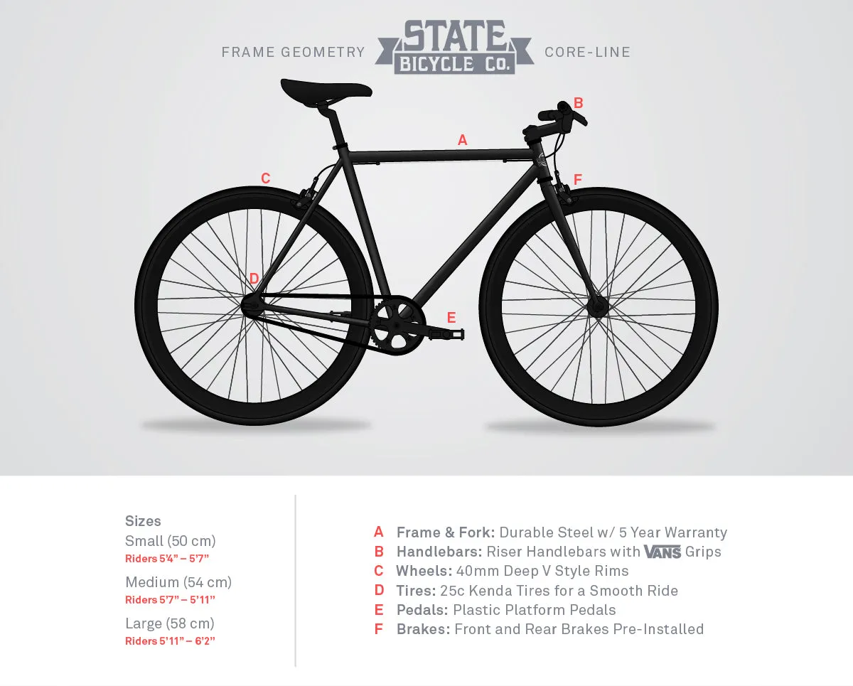 State Bicycle Co Core-Line Fixie Bike