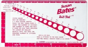 Susan Bates Knit Chek Needle Gauge