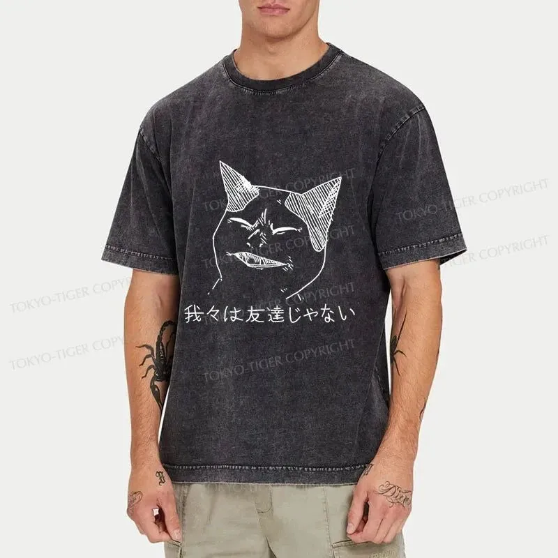 Tokyo-Tiger Cold Cat Washed T-Shirt