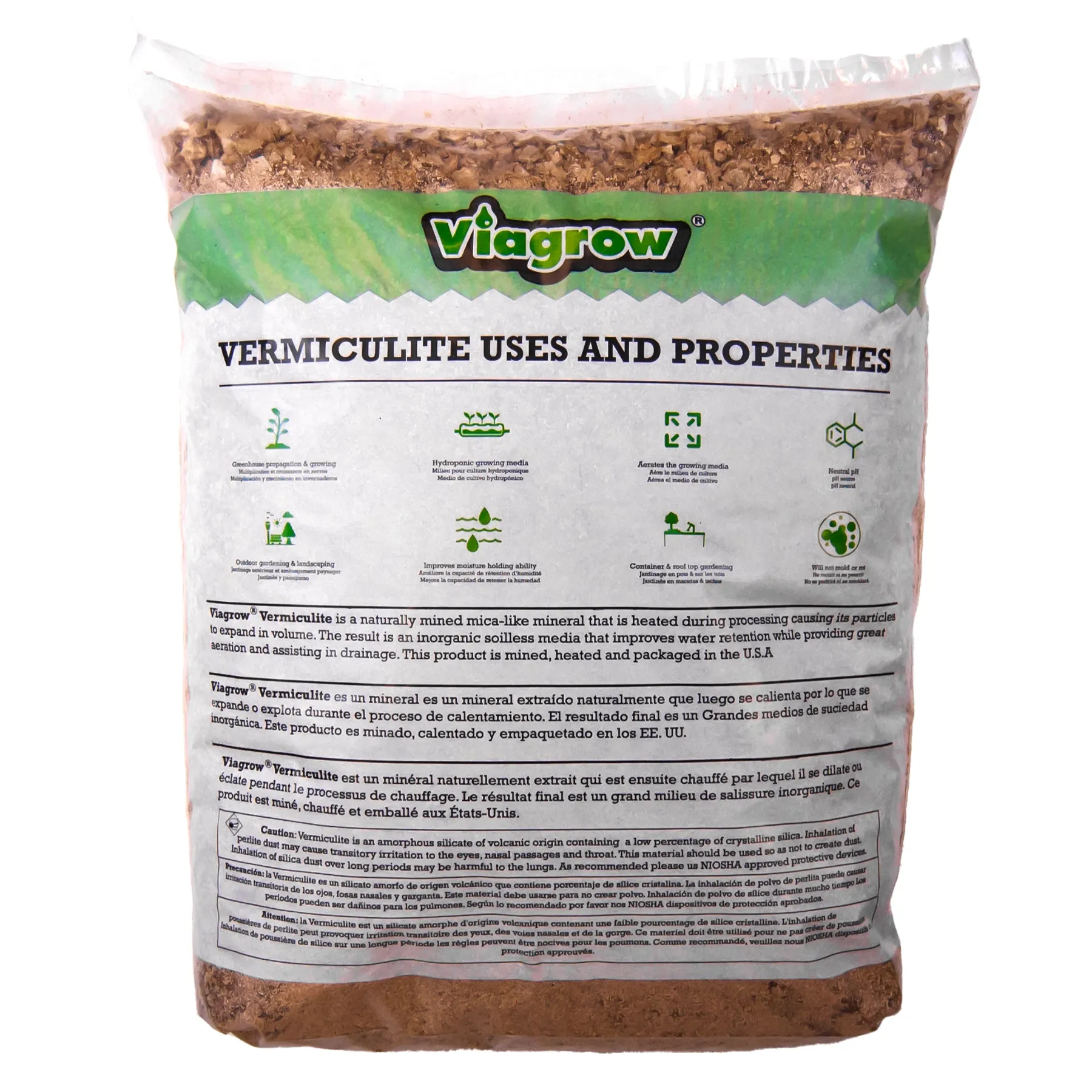 Viagrow 0.5CU. FT. Vermiculite Coarse and Chunky Grade (Pallet of 150)