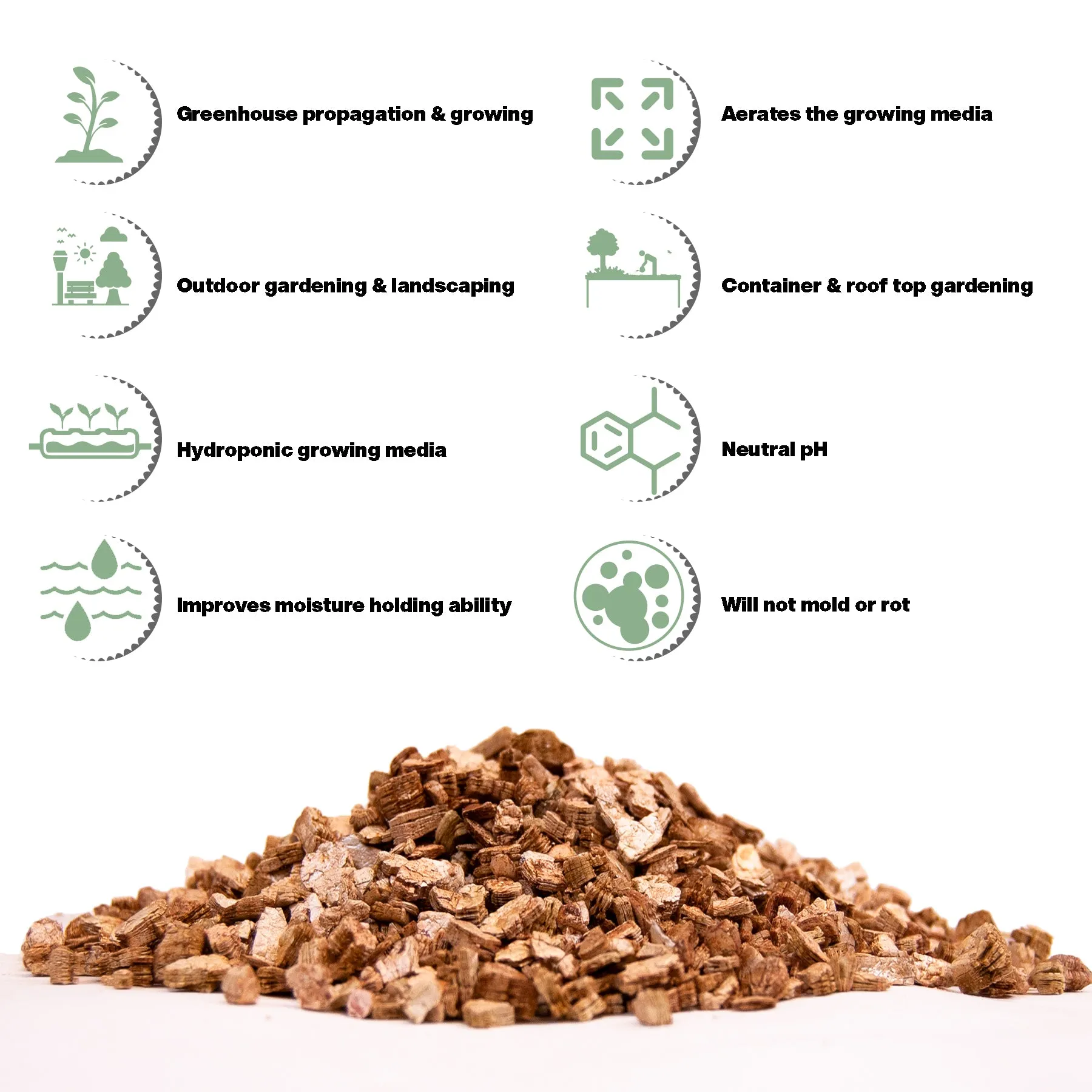 Viagrow 0.5CU. FT. Vermiculite Coarse and Chunky Grade (Pallet of 150)